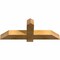 Ekena Millwork Eugene Rough Sawn Timber Gable Bracket, Western Red Cedar, 36"W x 13"H x 4"D x 4"F, 9/12 Pitch GBW036X13X0404EUG00RWR - alternate 5
